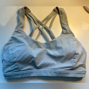 Lululemon Free to Be Serene bra. Like new, beautiful pale blue.